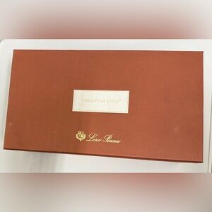 Authentic Loro Piana The Gift Of Kings Empty Shoe Gift Storage Box Tags & Tissue